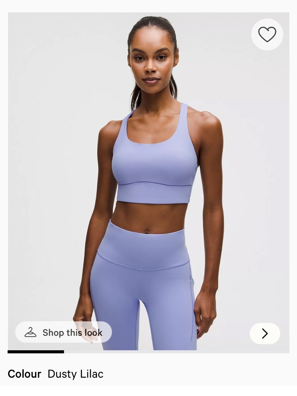 Lilac Lululemon Like a Cloud Longline Women’s Bra D/DD